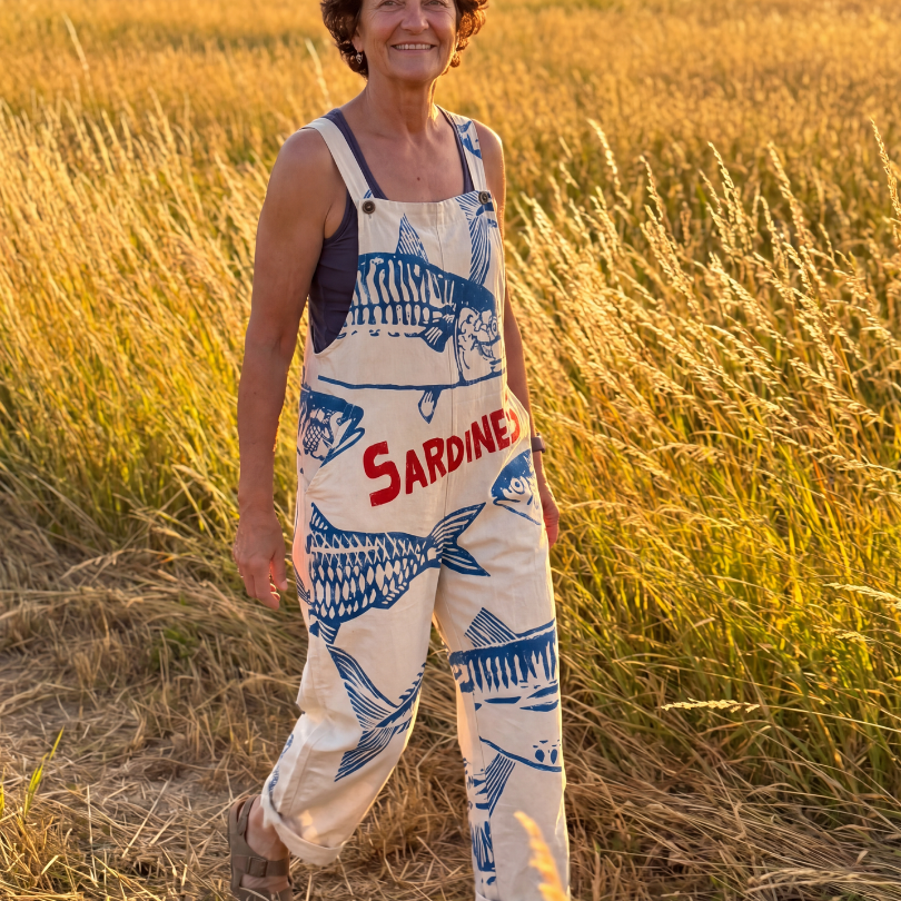 Corsette | Fish Motif Jumpsuit