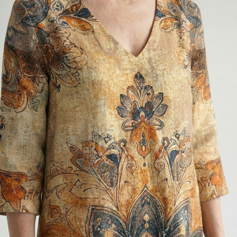 Theandra | Gentle Floral Midi Dress