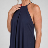Velbelle | Sleeveless Soft Neck Flowing Maxi Dress