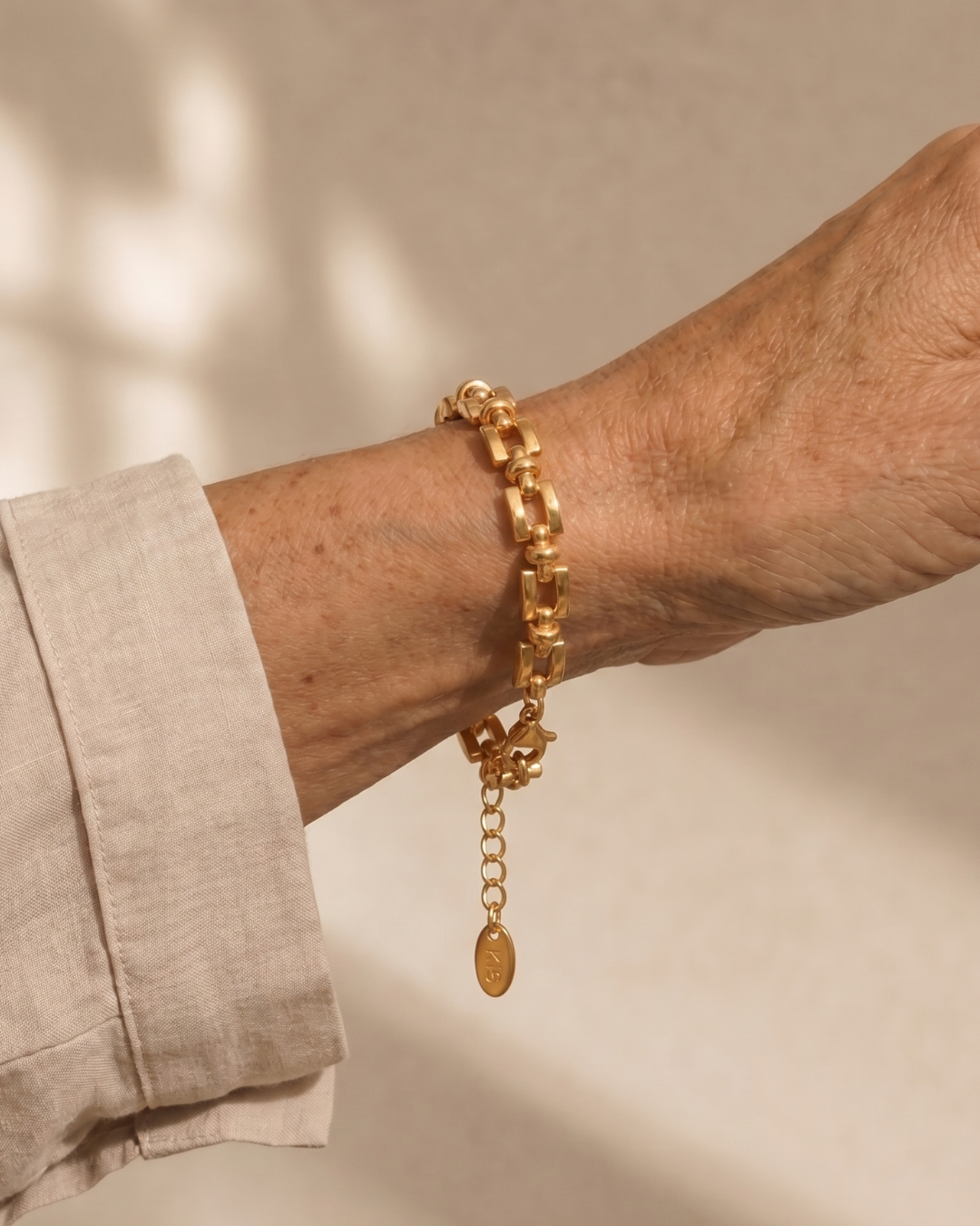 Seralyn | Geometric Link Chain Bracelet