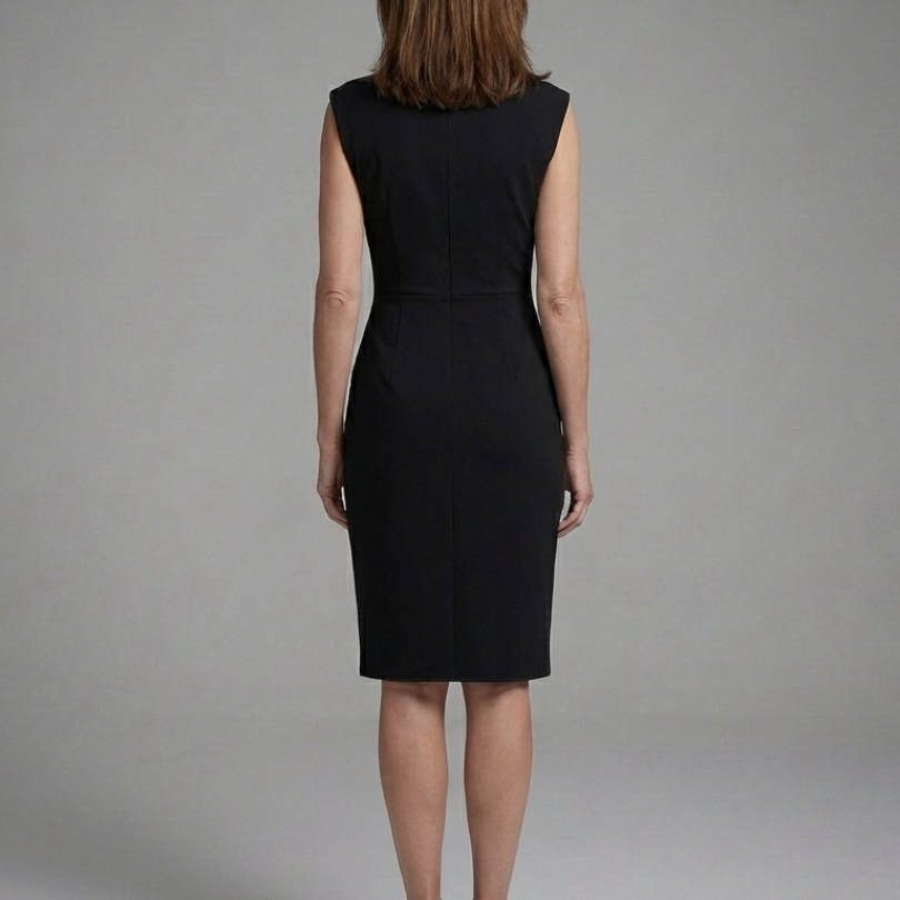 Wilina | Sleeveless Keyhole Ruched Midi Dress