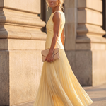 Thealia | Structured Bodice Pleated Skirt Set