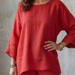 Saffa | Oversized Tunic Wide Leg Pant Set