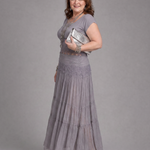Pena | Draped Crop Top And Pleated Maxi Skirt Set