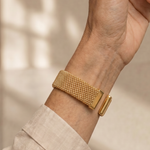 Serwyn | Woven Mesh Open Cuff Bracelet