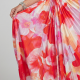 Sabette | One Shoulder Pleated Bodice Midi Dress