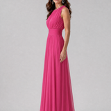 Hiladra | Sleeveless Gathered Waist Midi Dress