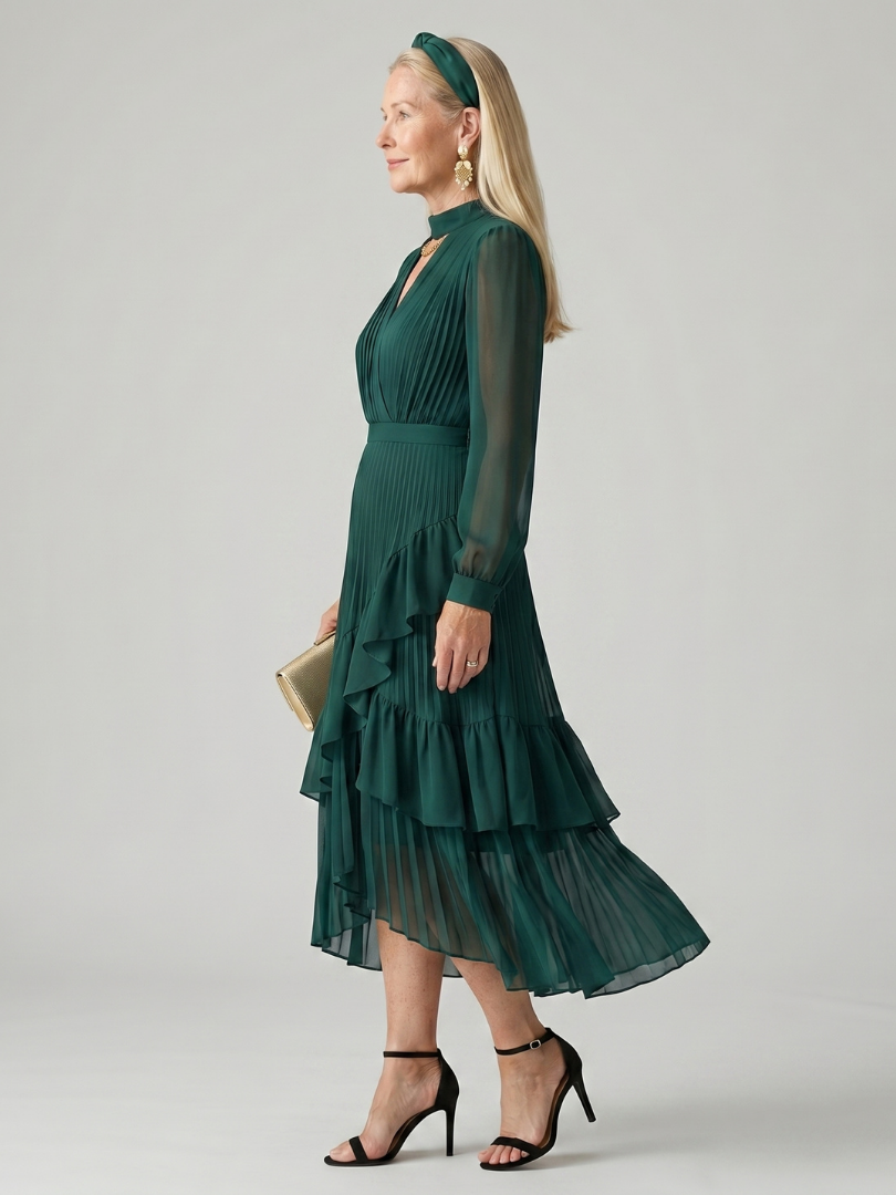 Dahbelle | Fluid Drape Midi Dress