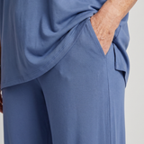 Belndra | Short Sleeve Oversized Top And Wide Leg Pants Set