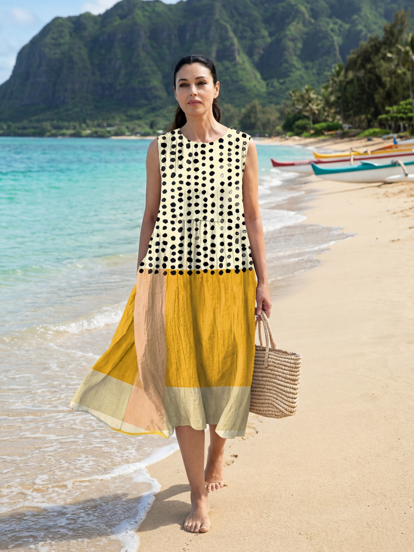 Thalrina | Garden Dot Midi Dress