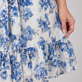Magdarin | Halter Neck Ruffle Hem Knee Length Dress