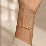 Renlia | Beaded Double Chain Anklet