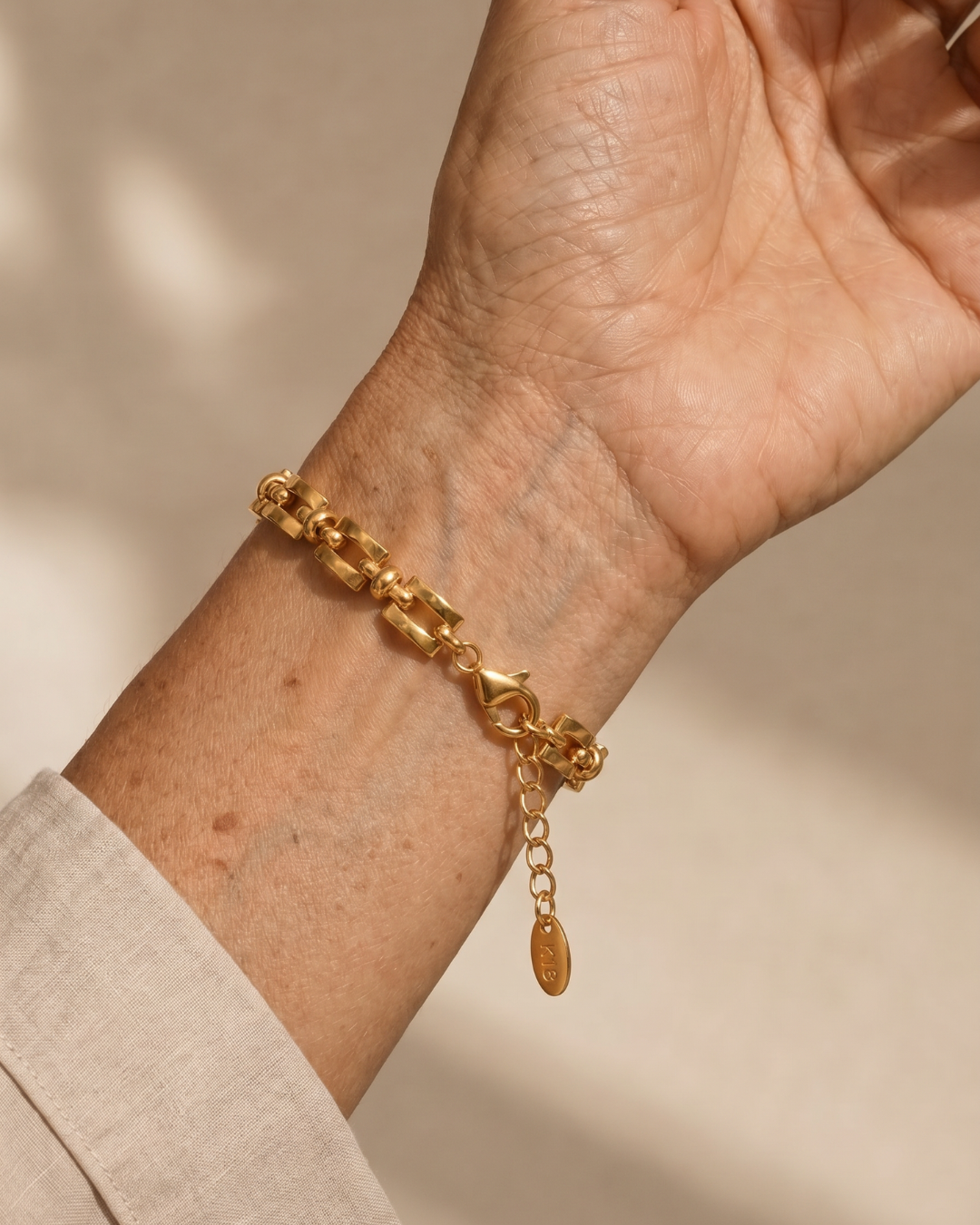 Seralyn | Geometric Link Chain Bracelet