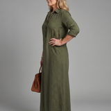 Lorra | Long Sleeve Relaxed Silhouette Maxi Dress