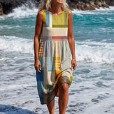 Faemarie | Painted Block Midi Dress