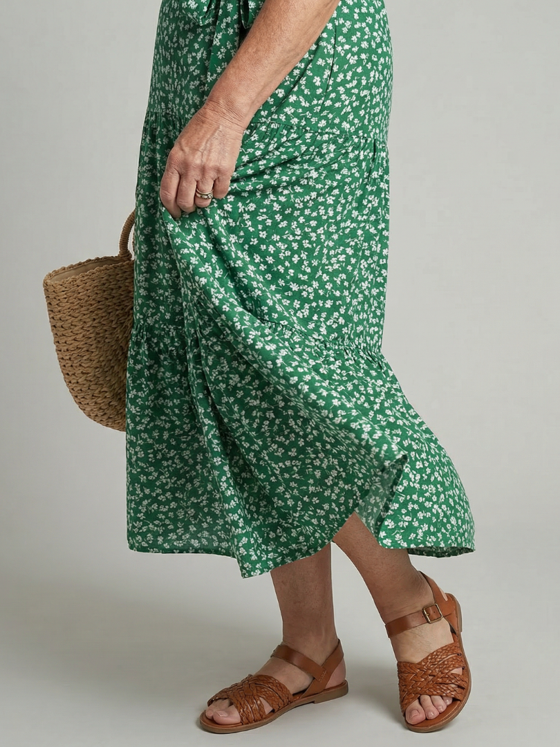 Mirrose | Calm Wrap Midi Dress