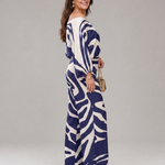 Romyna | Abstract Print Off Shoulder Top And Wide Leg Pants Set