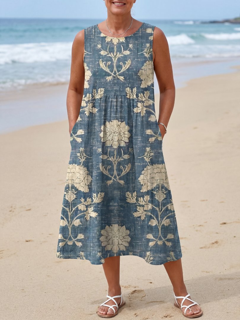 Liandra | Shoreline Floral Midi Dress