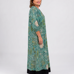 Corania | Botanical Vine Print Relaxed Pocket Midi Dress