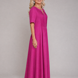 Casrina | Pleated V Neck Midi Dress