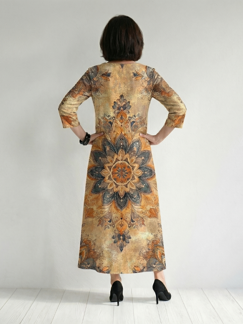 Theandra | Gentle Floral Midi Dress