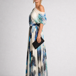Fiosia | Off Shoulder Floral Print Maxi Dress