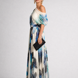 Fiosia | Off Shoulder Floral Print Maxi Dress