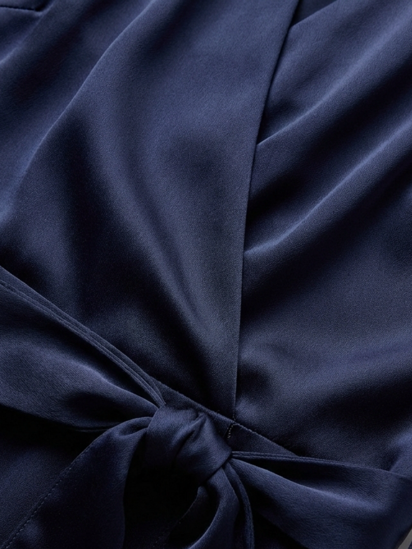 Sennasia | Halter Wrap Tie High Low Dress
