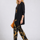 Bribelle | Layered Tunic And Printed Pant Set