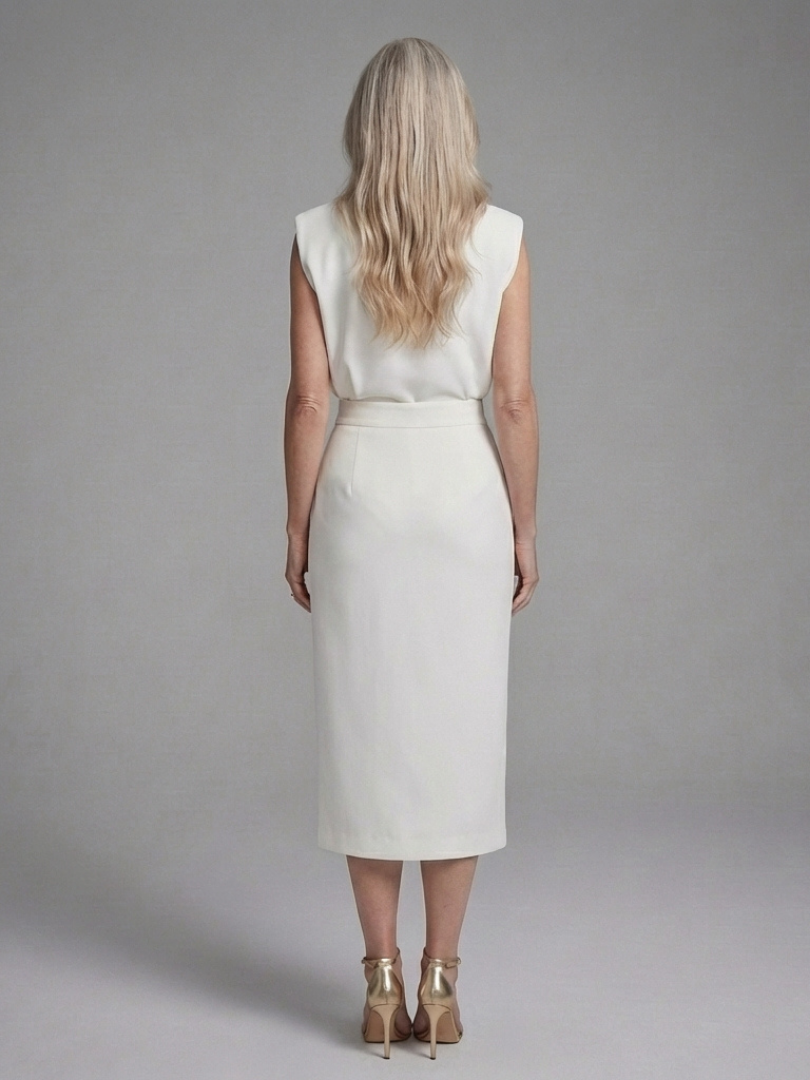 Camlette | Cap Sleeve Asymmetric Midi Dress