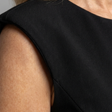 Marenbeth | Sleeveless Structured Midi Dress with Front Slit