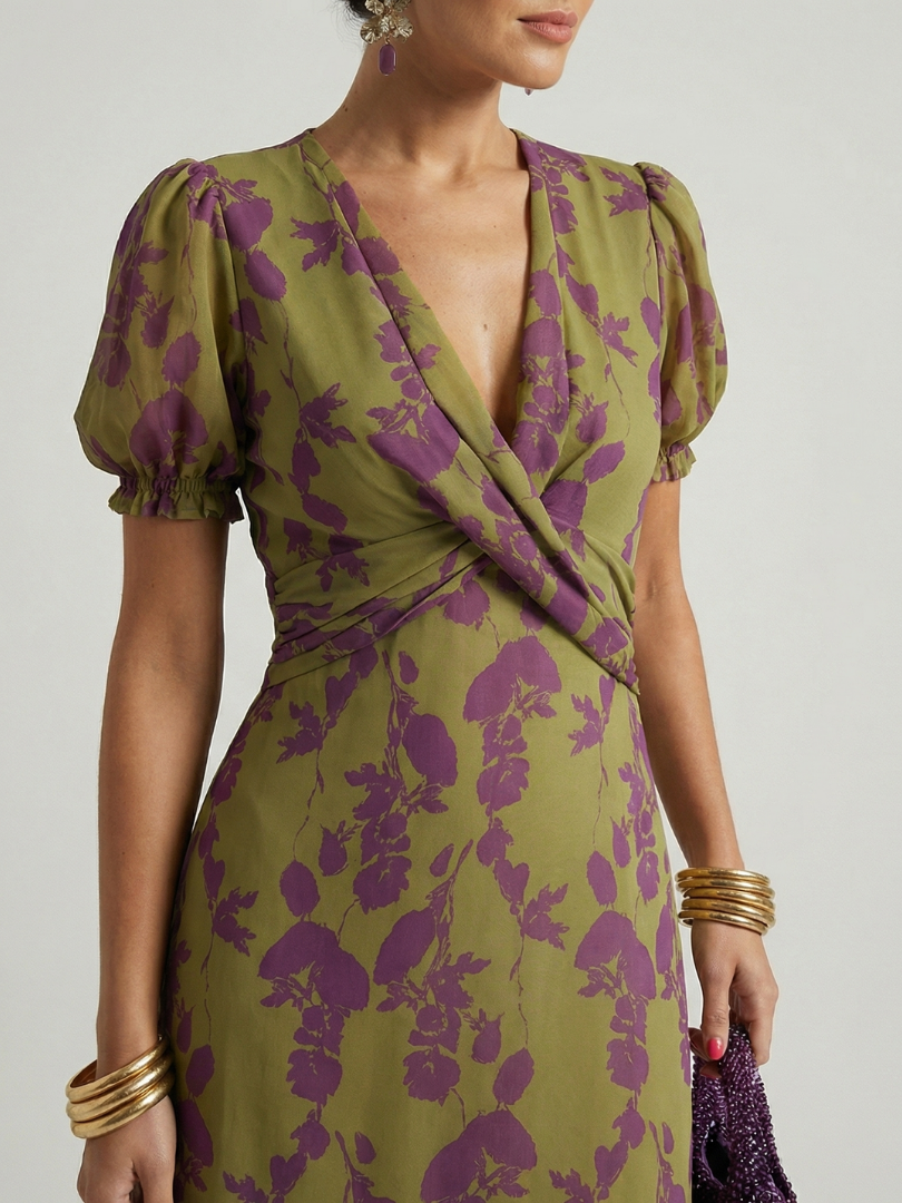 Marine | Relaxed Floral Midi Dress