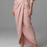 Giandra | Diagonal Drape Maxi Dress