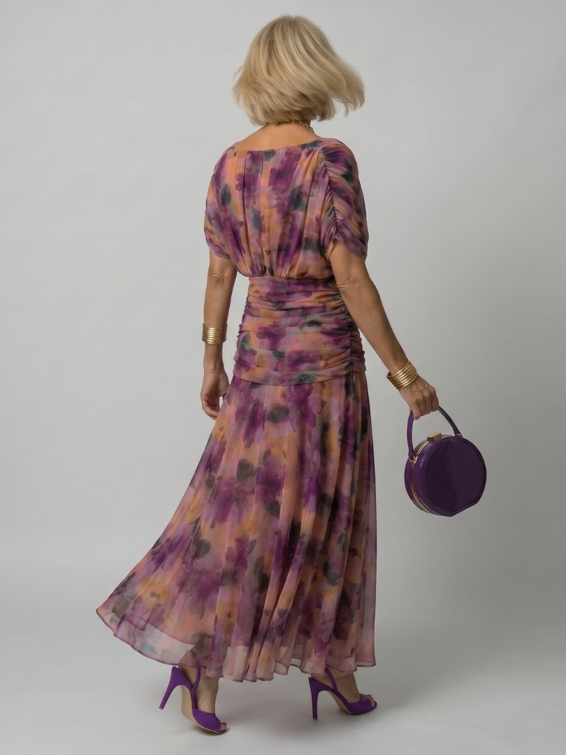 Calmarie | Off Shoulder Flow Midi Dress