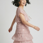 Hilawynne | Poised Dot Line Knee Length Dress