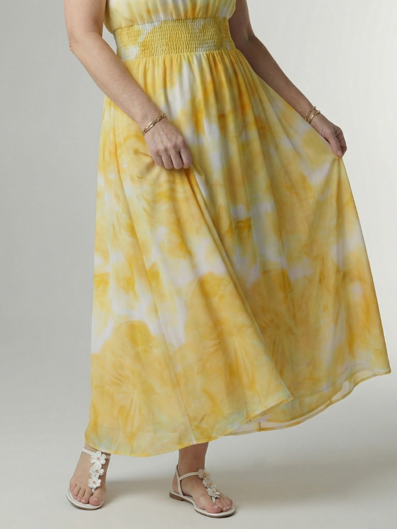 Penlora | Gathered Halter Midi Dress