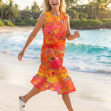 Giamae | Painted Path Midi Dress