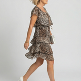 Esmendra | Animal Print Knee Length Dress