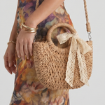 Nevwen | Woven Round Handle Straw Shoulder Bag