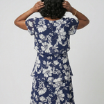 Camlia | Subtle Floral Knee Length Dress