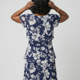 Camlia | Subtle Floral Knee Length Dress