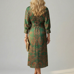 Linnsette | Natural Wrap Midi Dress