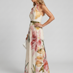 Isassa | Soft Halter Flowing Skirt Maxi Dress