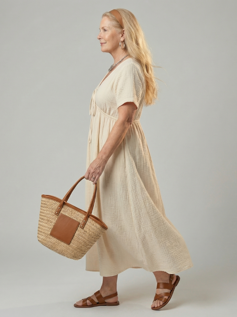 Viora | Nature Shape Midi Dress