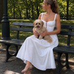 Velthea | Sleeveless Button Front Flared Skirt Midi Dress
