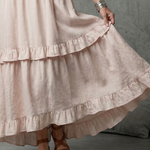 Vidassa | Tiered Ruffle Halter Maxi Dress