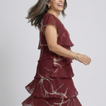 Julmae | Composed Abstract Knee Length Dress