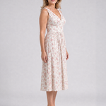 Dalrose | Sleeveless Floral V Neck Midi Dress