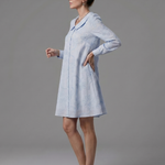 Eloney | Button Front Collar Knee Length Dress