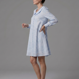 Eloney | Button Front Collar Knee Length Dress